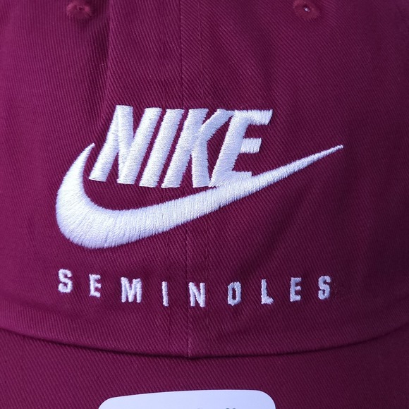 Nike Hat Florida State Seminoles Adult Garnet Futura Heritage86 Adjustable Cap - Picture 3 of 11